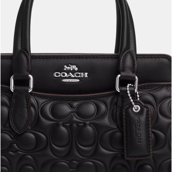 NWT COACH Mini Darcie Carryall With Signature Leather - Picture 2 of 9